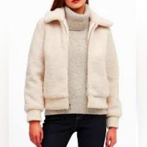 Banana Republic Sherpa Bomer Jacket